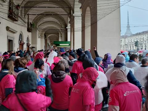 I partecipanti alla manifestazione