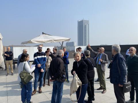 Sul tetto dell'Energy Center