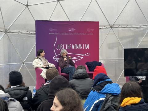 L'intervento della professoressa Arianna Montorsi