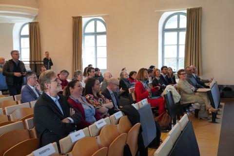 Tra il pubblico, i docenti dell'Ateneo intervenuti al convegno nella sede monregalese dell'Ateneo