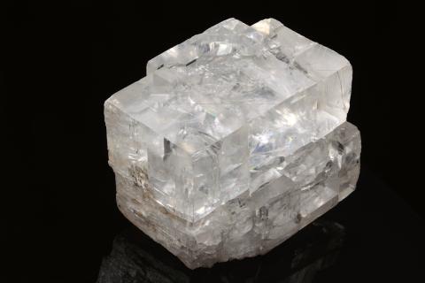 Cristallo di calcite trasparente