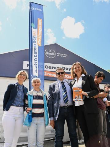 Da sinistra: Silvia Barbero, Elena Baralis, Vincenzo Tedesco e Giuliana Mattiazzo