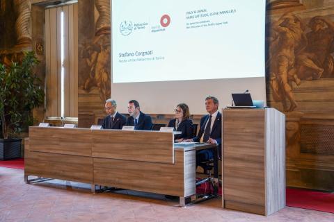 L'avvio dell'evento di celebrazione