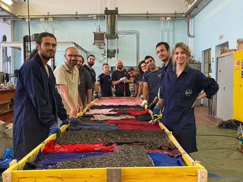 Il team del Politecnico al lavoro (foto Fabio Oggero)