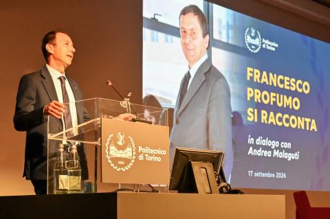 Il Rettore Corgnati introduce Francesco Profumo