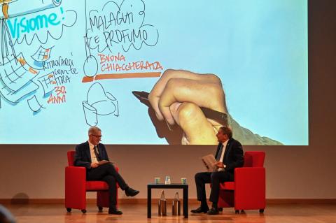 Il dialogo tra il direttore de La Stampa Andrea Malaguti e Francesco Profumo