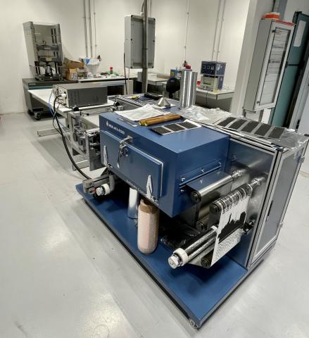 Detail of pilot line for potassium battery production