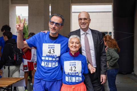 Da sinistra: il Vicerettore per le Politiche Interne Andrea Bianco, il Prorettore Elena Baralis e il Vicerettore per la Società, la Comunità e per l'Attuazione del programma Stefano Sacchi