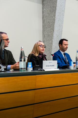 La Vicerettrice Claudia De Giorgi e il Rettore Stefano Corgnati 