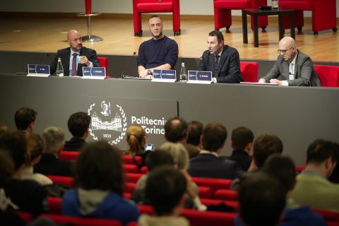 From left: Felice Vai, Luca Paiardi, Stefano Corgnati, Stefano Sacchi