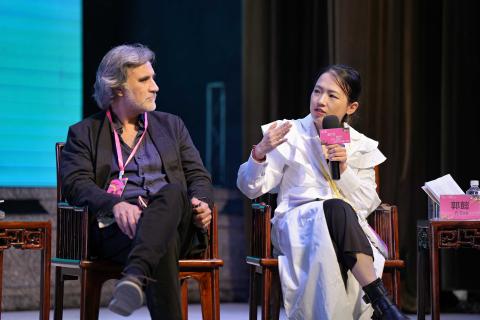 Da sinistra Andrea Veglia – Turin Design Hub e Yi Guo - Università di Camerino