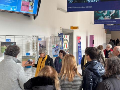 Novella Caligaris ha presentato la mostra al Politecnico