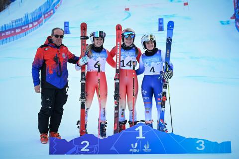 Il podio sulle piste di Bardonecchia