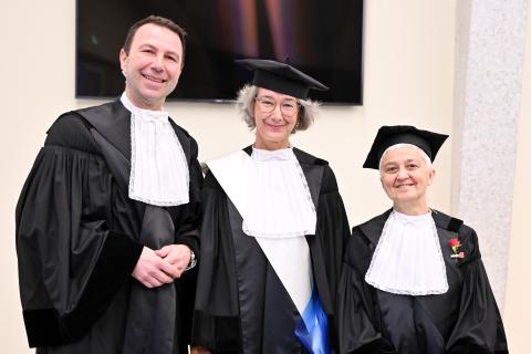 Da sinistra: Stefano Corgnati, Patrizia Nanz e Elena Baralis