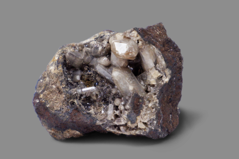 ANGLESITE su galena (MP-1055)