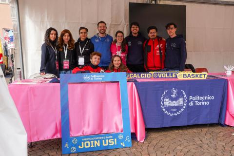 Lo stand del Politecnico