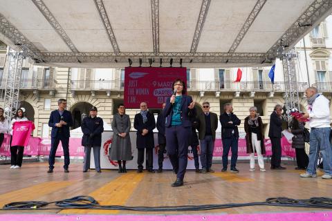 Tania Cerquitelli alla cerimonia di inaugurazione