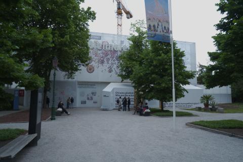 La facciata del Padiglione Centrale ai Giardini