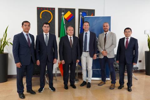 La delegazione uzbeka ha incontrato il Rettore Corgnati e il Vice Rettore Sapora
