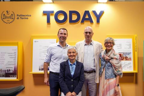 Da sinistra: Stefano Corgnati, Elena Baralis, Stefano Sacchi e Silvia Barbero