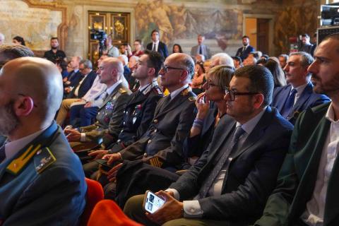 Vincenzo Tedesco among the audience in the hall