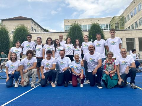 Team Politecnico: il Rettore e la governance di Ateneo insieme agli atleti e alle atlete del Politecnico