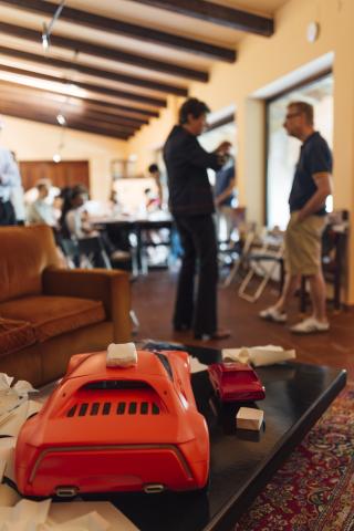 The workshop at Gandini's studio in Almese