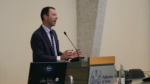 L'intervento del Rettore Corgnati