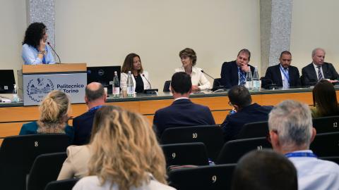 The round table moderated by Filomena Greco
