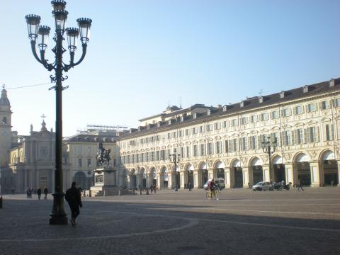 Piazza San Carlo pedonalizzata oggi