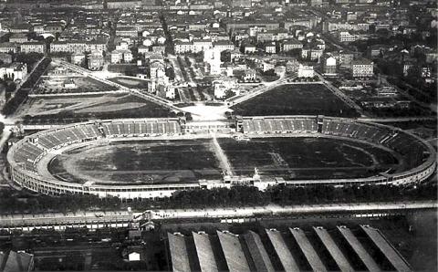 Lo Stadium di Torino circa nel 1910