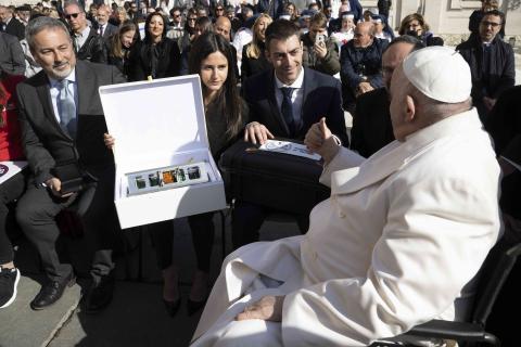 Pope Francesco blesses Politecnico “Spei Satelles” satellite