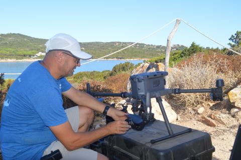 Setup operativo del drone prima del volo