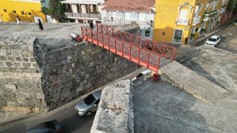 La passerella da sostituire