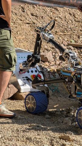 The rover in action