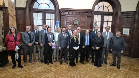 L'incontro della delegazione torinese con il Rettore dell'Università di Rosario