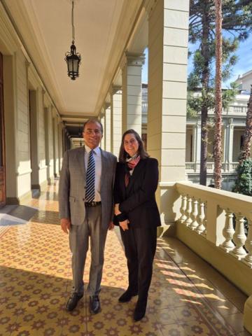 Il professor Zanino e la professoressa Maria Montt