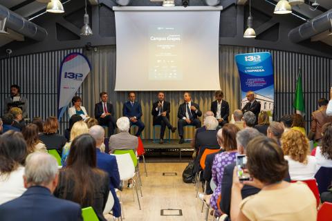 Presentazione del progetto. Patrizia Lombardi, Marco Gay, Alberto Cirio, Stefano Corgnati, Paolo Chiavarino, Luca Balbiano, Marco Lavazza