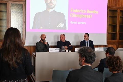 Il co-curatore Federico Bomba