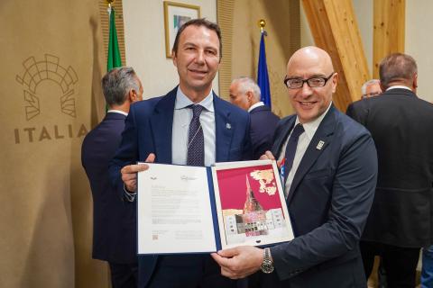Il Rettore Corgnati e l’Ambasciatore Vattani