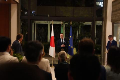 Il Rettore Corgnati nel corso del suo intervento
