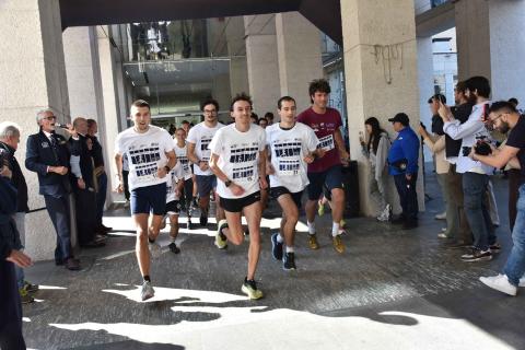 La partenza della Politour RUN