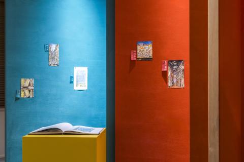 The watercolours by Professor Armando