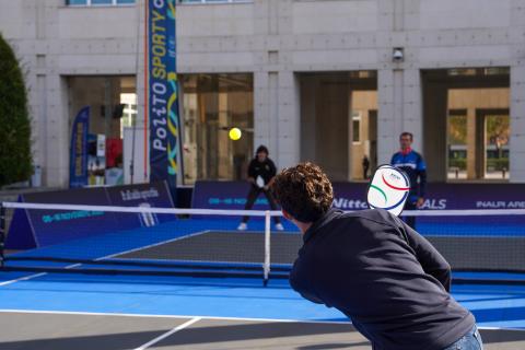 Atleti sul campo da pickleball