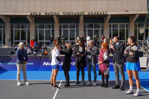 Una delle premiazioni del torneo master "Road to Torino"