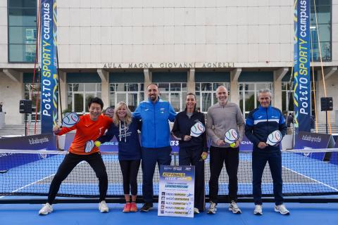 Le leggende del tennis contro il team PoliTO
