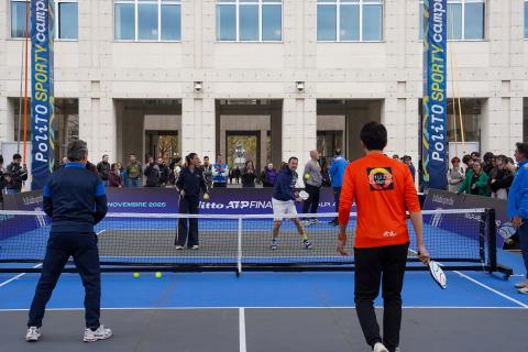 Il Rettore Corgnati impegnato sul campo