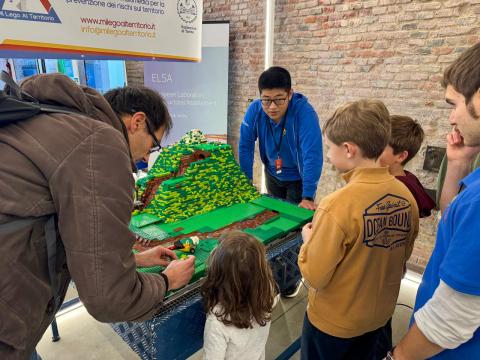 Il team Mi Lego al Territorio ha affascinato i più piccoli