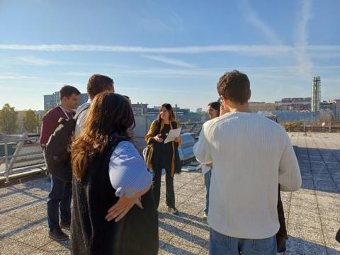 I partecipanti all’ASC durante la visita al laboratorio TWINS