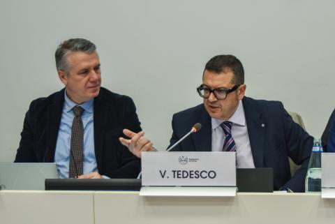 Il DG del Politecnico Vincenzo Tedesco e il DG di IUAV Alberto Domenicali